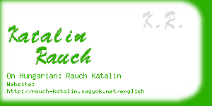 katalin rauch business card